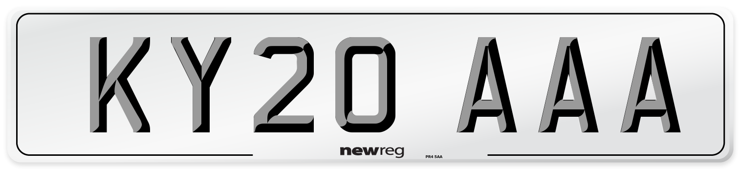 KY20 AAA Number Plate from New Reg